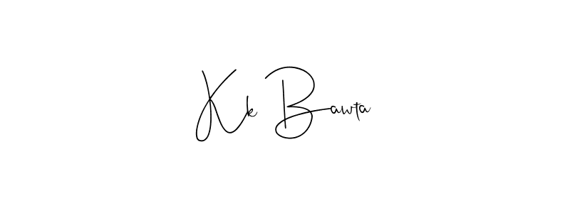 Once you've used our free online signature maker to create your best signature Andilay-7BmLP style, it's time to enjoy all of the benefits that Kk Bawta name signing documents. Kk Bawta signature style 4 images and pictures png
