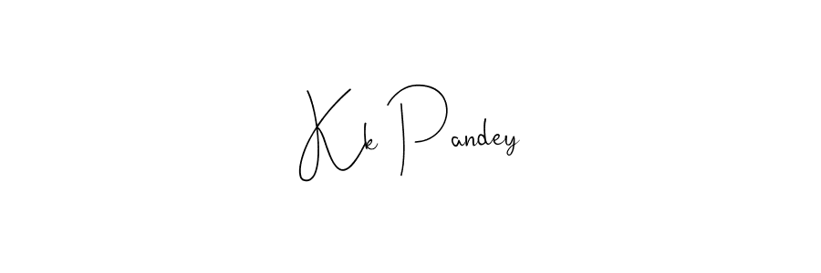 Also You can easily find your signature by using the search form. We will create Kk Pandey name handwritten signature images for you free of cost using Andilay-7BmLP sign style. Kk Pandey signature style 4 images and pictures png
