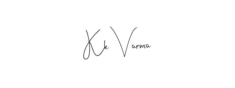 Create a beautiful signature design for name Kk Varma. With this signature (Andilay-7BmLP) fonts, you can make a handwritten signature for free. Kk Varma signature style 4 images and pictures png