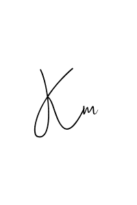 Use a signature maker to create a handwritten signature online. With this signature software, you can design (Andilay-7BmLP) your own signature for name Km. Km signature style 4 images and pictures png