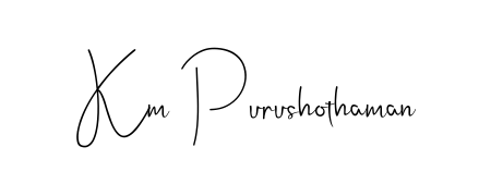 Create a beautiful signature design for name Km Purushothaman. With this signature (Andilay-7BmLP) fonts, you can make a handwritten signature for free. Km Purushothaman signature style 4 images and pictures png