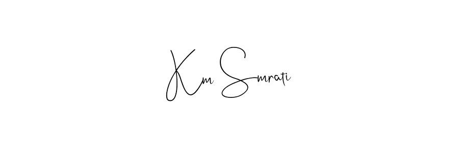 Best and Professional Signature Style for Km Smrati. Andilay-7BmLP Best Signature Style Collection. Km Smrati signature style 4 images and pictures png