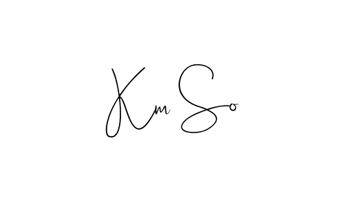 Similarly Andilay-7BmLP is the best handwritten signature design. Signature creator online .You can use it as an online autograph creator for name Km So. Km So signature style 4 images and pictures png