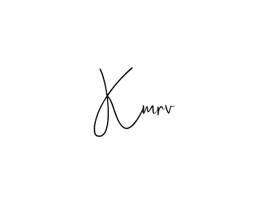Use a signature maker to create a handwritten signature online. With this signature software, you can design (Andilay-7BmLP) your own signature for name Kmrv. Kmrv signature style 4 images and pictures png