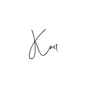 You should practise on your own different ways (Andilay-7BmLP) to write your name (Kmt) in signature. don't let someone else do it for you. Kmt signature style 4 images and pictures png