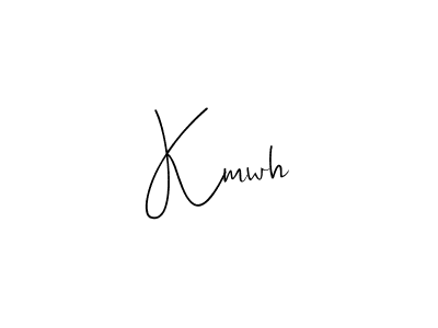 How to make Kmwh name signature. Use Andilay-7BmLP style for creating short signs online. This is the latest handwritten sign. Kmwh signature style 4 images and pictures png