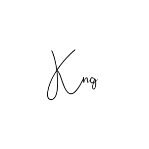 Make a beautiful signature design for name Kng. With this signature (Andilay-7BmLP) style, you can create a handwritten signature for free. Kng signature style 4 images and pictures png