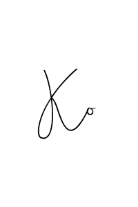 The best way (Andilay-7BmLP) to make a short signature is to pick only two or three words in your name. The name Ko include a total of six letters. For converting this name. Ko signature style 4 images and pictures png