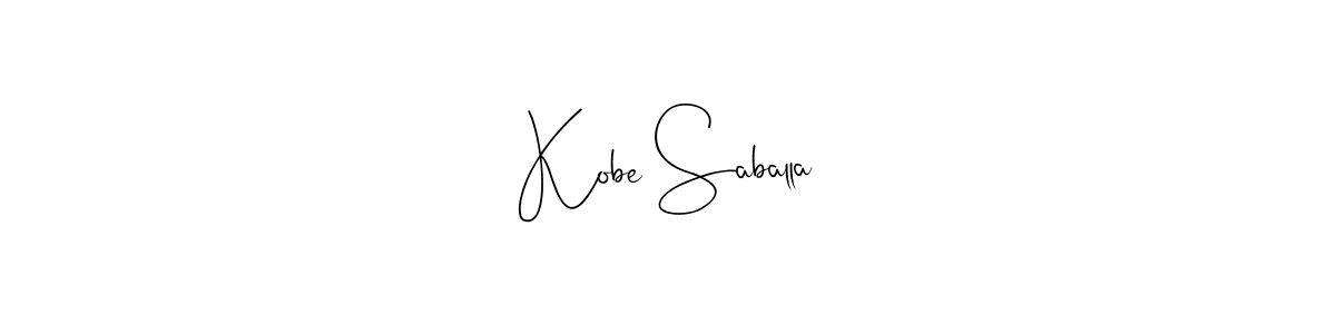 Here are the top 10 professional signature styles for the name Kobe Saballa. These are the best autograph styles you can use for your name. Kobe Saballa signature style 4 images and pictures png