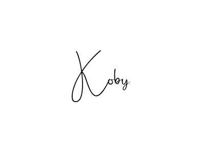 Koby stylish signature style. Best Handwritten Sign (Andilay-7BmLP) for my name. Handwritten Signature Collection Ideas for my name Koby. Koby signature style 4 images and pictures png