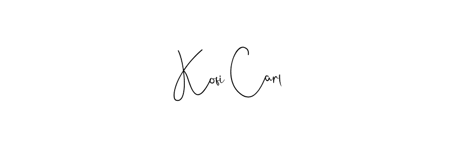 Also we have Kofi Carl name is the best signature style. Create professional handwritten signature collection using Andilay-7BmLP autograph style. Kofi Carl signature style 4 images and pictures png