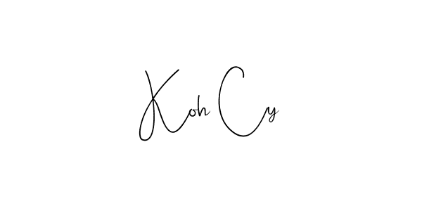 How to make Koh Cy signature? Andilay-7BmLP is a professional autograph style. Create handwritten signature for Koh Cy name. Koh Cy signature style 4 images and pictures png