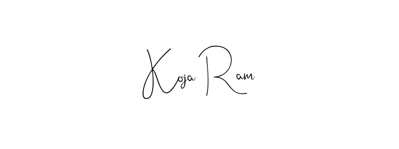 The best way (Andilay-7BmLP) to make a short signature is to pick only two or three words in your name. The name Koja Ram include a total of six letters. For converting this name. Koja Ram signature style 4 images and pictures png