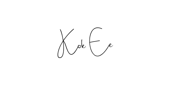 Use a signature maker to create a handwritten signature online. With this signature software, you can design (Andilay-7BmLP) your own signature for name Kok Ee. Kok Ee signature style 4 images and pictures png