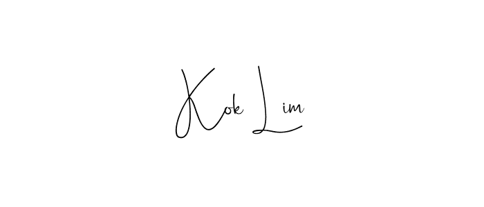 Use a signature maker to create a handwritten signature online. With this signature software, you can design (Andilay-7BmLP) your own signature for name Kok Lim. Kok Lim signature style 4 images and pictures png