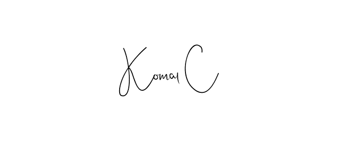 Best and Professional Signature Style for Komal C. Andilay-7BmLP Best Signature Style Collection. Komal C signature style 4 images and pictures png