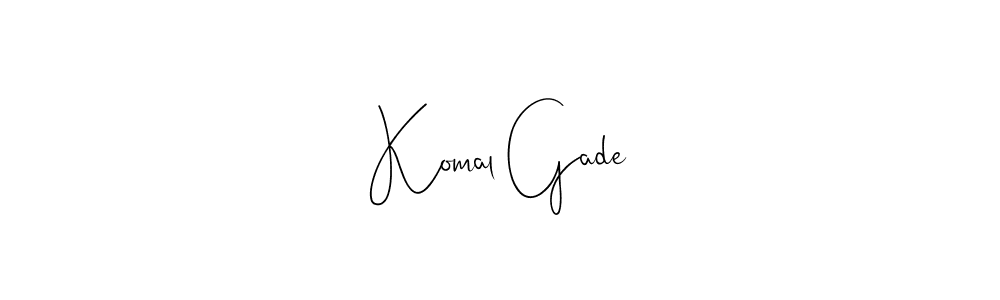 Make a short Komal Gade signature style. Manage your documents anywhere anytime using Andilay-7BmLP. Create and add eSignatures, submit forms, share and send files easily. Komal Gade signature style 4 images and pictures png
