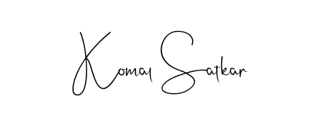 You can use this online signature creator to create a handwritten signature for the name Komal Satkar. This is the best online autograph maker. Komal Satkar signature style 4 images and pictures png