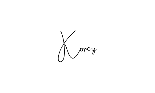The best way (Andilay-7BmLP) to make a short signature is to pick only two or three words in your name. The name Korey include a total of six letters. For converting this name. Korey signature style 4 images and pictures png