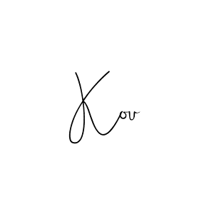 Design your own signature with our free online signature maker. With this signature software, you can create a handwritten (Andilay-7BmLP) signature for name Kou. Kou signature style 4 images and pictures png