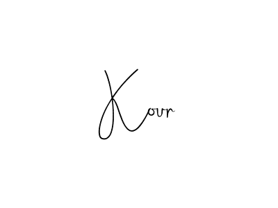 if you are searching for the best signature style for your name Kour. so please give up your signature search. here we have designed multiple signature styles  using Andilay-7BmLP. Kour signature style 4 images and pictures png