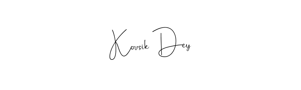 The best way (Andilay-7BmLP) to make a short signature is to pick only two or three words in your name. The name Kousik Dey include a total of six letters. For converting this name. Kousik Dey signature style 4 images and pictures png