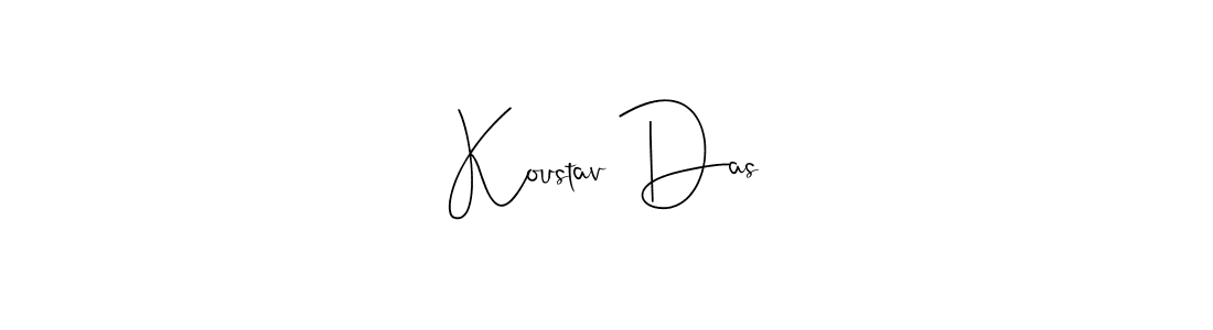 You should practise on your own different ways (Andilay-7BmLP) to write your name (Koustav Das) in signature. don't let someone else do it for you. Koustav Das signature style 4 images and pictures png