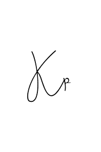 Design your own signature with our free online signature maker. With this signature software, you can create a handwritten (Andilay-7BmLP) signature for name Kp. Kp signature style 4 images and pictures png