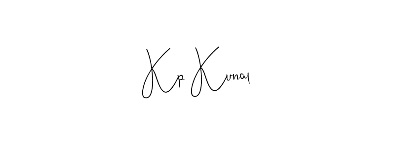 Design your own signature with our free online signature maker. With this signature software, you can create a handwritten (Andilay-7BmLP) signature for name Kp Kunal. Kp Kunal signature style 4 images and pictures png