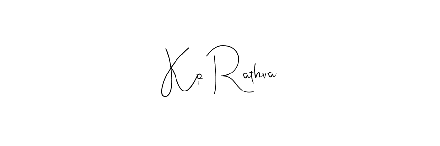 Kp Rathva stylish signature style. Best Handwritten Sign (Andilay-7BmLP) for my name. Handwritten Signature Collection Ideas for my name Kp Rathva. Kp Rathva signature style 4 images and pictures png