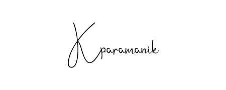 The Andilay-7BmLP typeface gives name Kparamanik a refined look. Suitable for certificates, diplomas, and official verification. Kparamanik signature style 4 images and pictures png