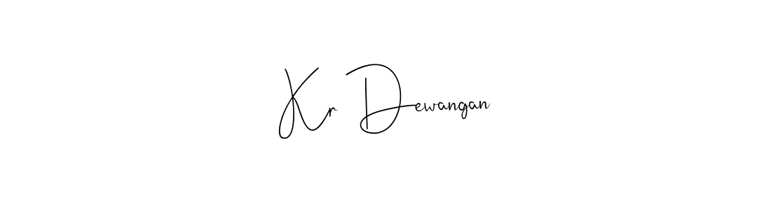 How to make Kr Dewangan signature? Andilay-7BmLP is a professional autograph style. Create handwritten signature for Kr Dewangan name. Kr Dewangan signature style 4 images and pictures png