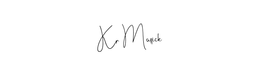 Make a beautiful signature design for name Kr Mallick. Use this online signature maker to create a handwritten signature for free. Kr Mallick signature style 4 images and pictures png