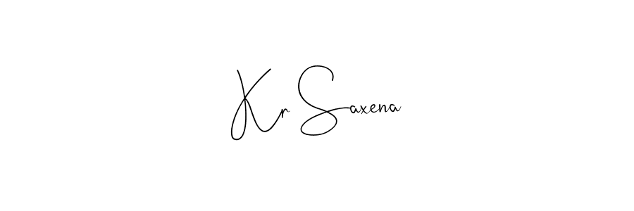 Design your own signature with our free online signature maker. With this signature software, you can create a handwritten (Andilay-7BmLP) signature for name Kr Saxena. Kr Saxena signature style 4 images and pictures png