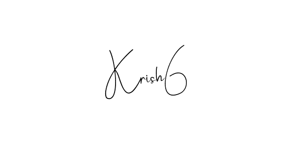 The best way (Andilay-7BmLP) to make a short signature is to pick only two or three words in your name. The name Krish6 include a total of six letters. For converting this name. Krish6 signature style 4 images and pictures png