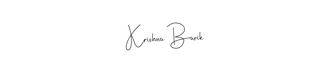 Andilay-7BmLP is a professional signature style that is perfect for those who want to add a touch of class to their signature. It is also a great choice for those who want to make their signature more unique. Get Krishna Barik name to fancy signature for free. Krishna Barik signature style 4 images and pictures png