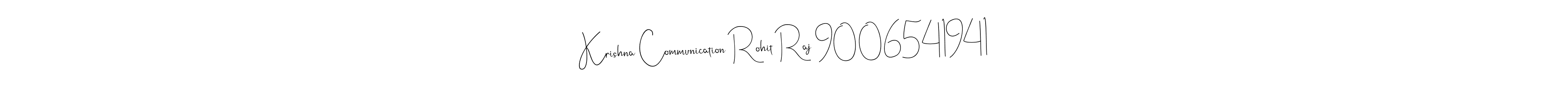 Make a beautiful signature design for name Krishna Communication Rohit Raj 9006541941. Use this online signature maker to create a handwritten signature for free. Krishna Communication Rohit Raj 9006541941 signature style 4 images and pictures png