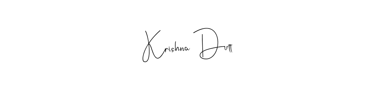 Create a beautiful signature design for name Krishna Dutt. With this signature (Andilay-7BmLP) fonts, you can make a handwritten signature for free. Krishna Dutt signature style 4 images and pictures png