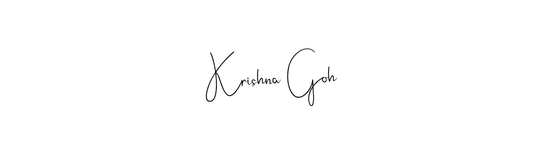 Krishna Goh stylish signature style. Best Handwritten Sign (Andilay-7BmLP) for my name. Handwritten Signature Collection Ideas for my name Krishna Goh. Krishna Goh signature style 4 images and pictures png