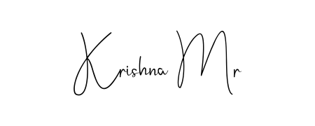 How to make Krishna Mr name signature. Use Andilay-7BmLP style for creating short signs online. This is the latest handwritten sign. Krishna Mr signature style 4 images and pictures png