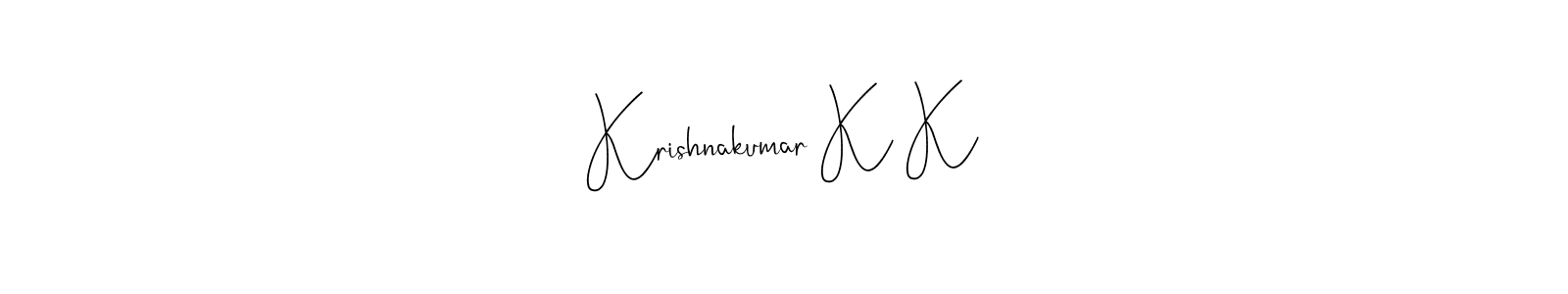 You can use this online signature creator to create a handwritten signature for the name Krishnakumar K K. This is the best online autograph maker. Krishnakumar K K signature style 4 images and pictures png
