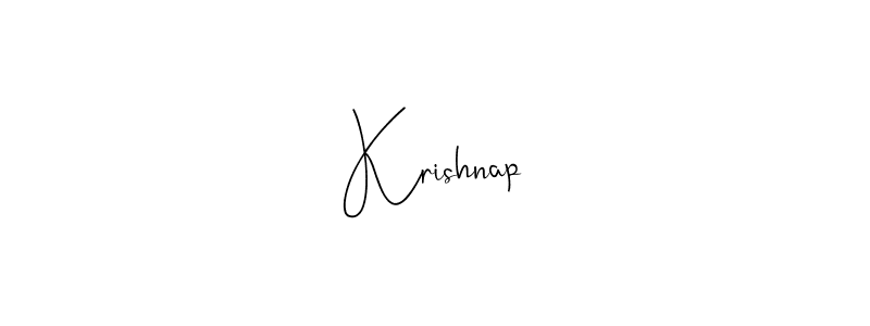 How to make Krishnap name signature. Use Andilay-7BmLP style for creating short signs online. This is the latest handwritten sign. Krishnap signature style 4 images and pictures png