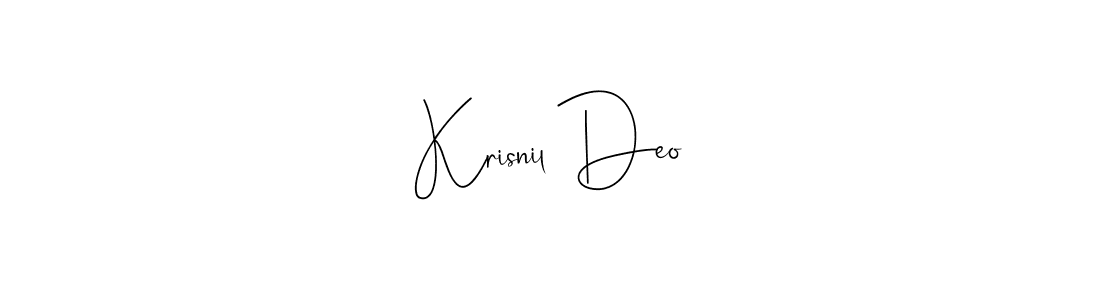 How to Draw Krisnil Deo signature style? Andilay-7BmLP is a latest design signature styles for name Krisnil Deo. Krisnil Deo signature style 4 images and pictures png