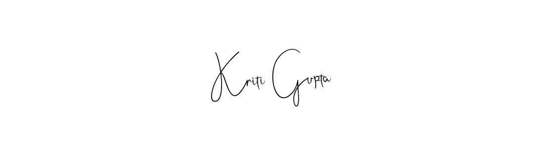 Kriti Gupta stylish signature style. Best Handwritten Sign (Andilay-7BmLP) for my name. Handwritten Signature Collection Ideas for my name Kriti Gupta. Kriti Gupta signature style 4 images and pictures png