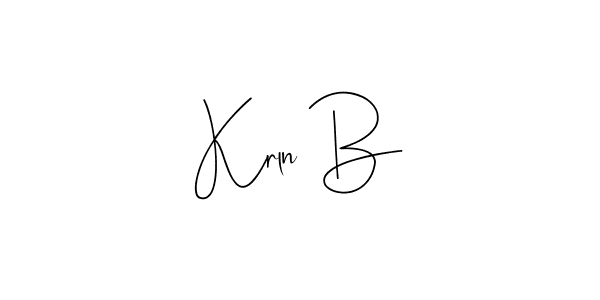Design your own signature with our free online signature maker. With this signature software, you can create a handwritten (Andilay-7BmLP) signature for name Krln B. Krln B signature style 4 images and pictures png