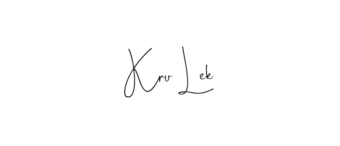 Make a beautiful signature design for name Kru Lek. Use this online signature maker to create a handwritten signature for free. Kru Lek signature style 4 images and pictures png