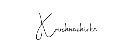 A dynamic signature style for Krushnashirke using Andilay-7BmLP script. Designed to look authentic, handwritten, and professional. Krushnashirke signature style 4 images and pictures png
