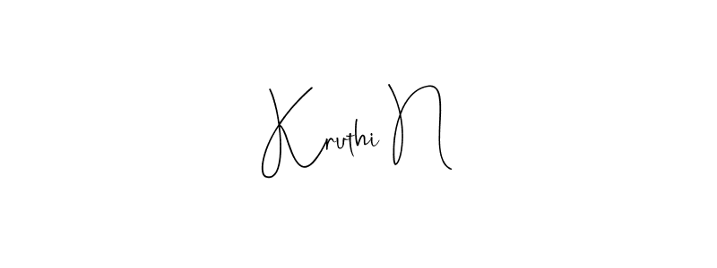 Make a beautiful signature design for name Kruthi N. Use this online signature maker to create a handwritten signature for free. Kruthi N signature style 4 images and pictures png