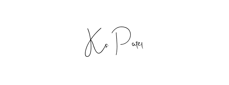 Design your own signature with our free online signature maker. With this signature software, you can create a handwritten (Andilay-7BmLP) signature for name Ks Patel. Ks Patel signature style 4 images and pictures png