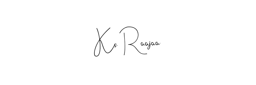 Ks Raajaa stylish signature style. Best Handwritten Sign (Andilay-7BmLP) for my name. Handwritten Signature Collection Ideas for my name Ks Raajaa. Ks Raajaa signature style 4 images and pictures png